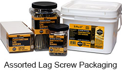 Screw Products Bronze Star Lag Screws - 1/4"