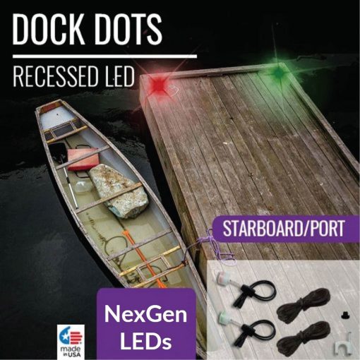 DeKor Dock Dot LED Recessed Light - Starboard/Port