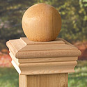Ball Wood Post Cap