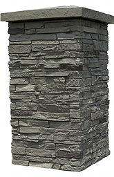Faux Stone Column Wrap
