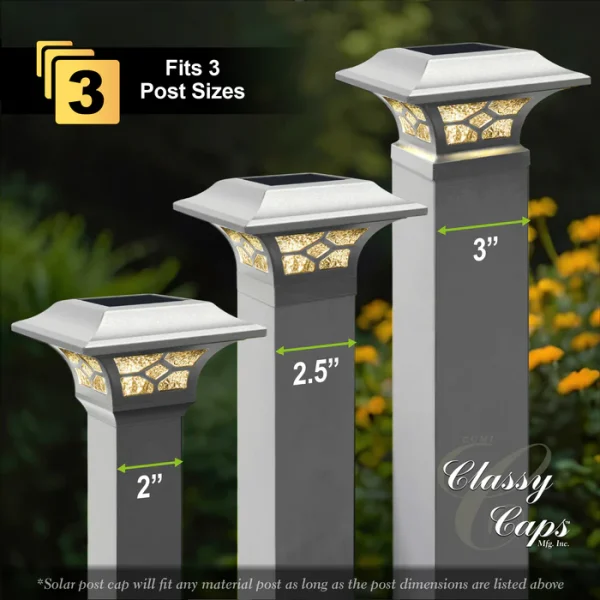 Kingston Solar Post Cap - White - Image 2