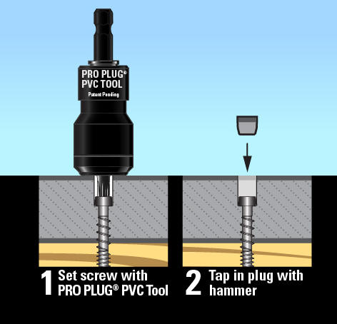 Details about   Pro Plug® PVC/Comp Plugs 375 100 sf Trex® Winchester Grey PXD464375 