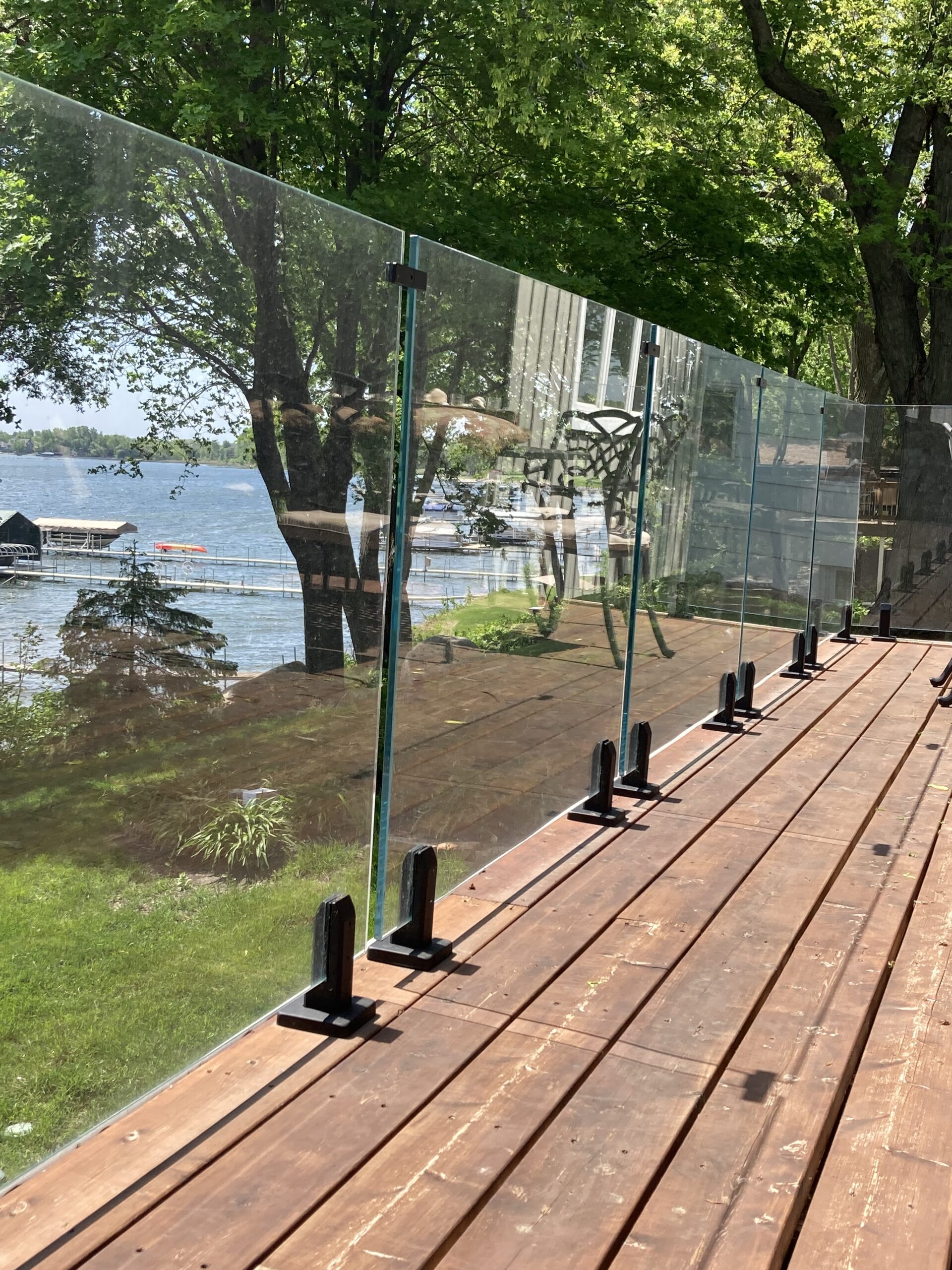 Spartan IG Glass Railings - Lake View