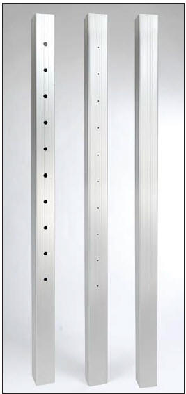 AS&D Aluminum Fascia Mount Posts for Cable Rail - Anodized