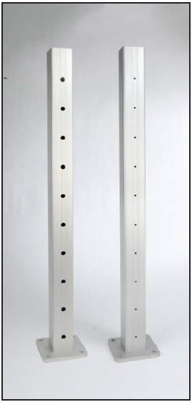 AS&D Aluminum Posts for Cable Rail - Anodized