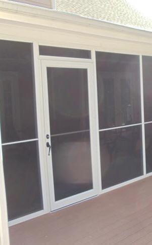 Aluminum Screened Porch - Screen Door Panel
