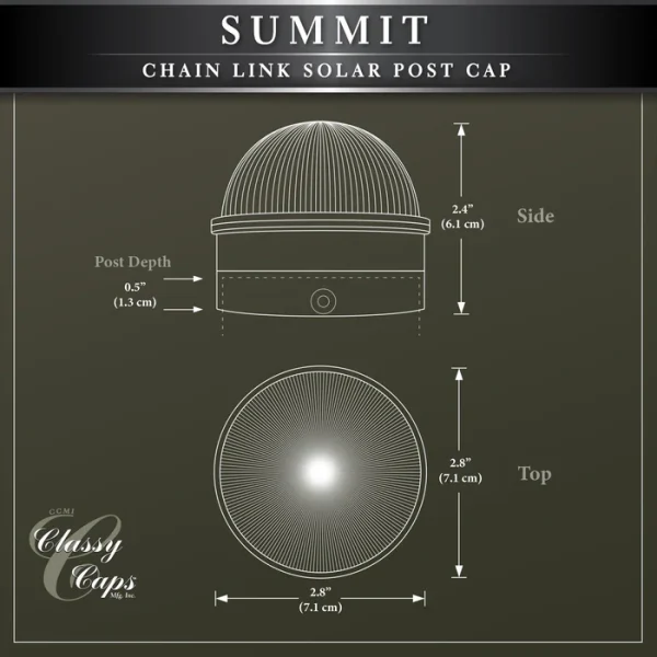 Summit Solar Post Cap - Black - Image 7