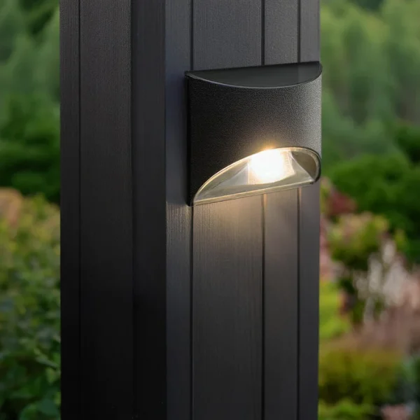 Black Stainless Steel Deck & Wall Light - Image 2