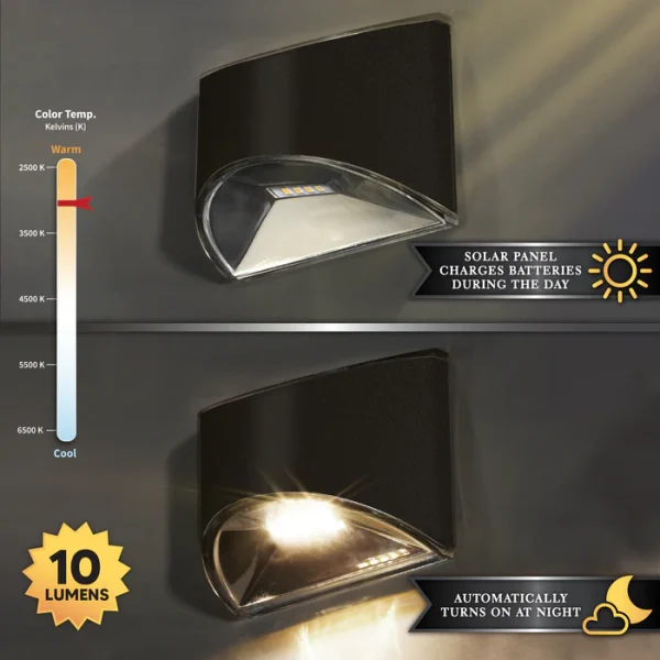 Black Stainless Steel Deck & Wall Light - Image 4