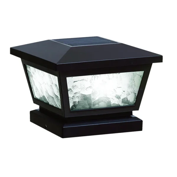 Fairmont Solar Post Cap/ Wall Mount - Black - Image 9