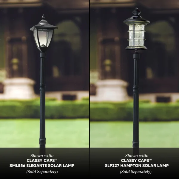 Black Aluminum Lamp Post Base - Image 5