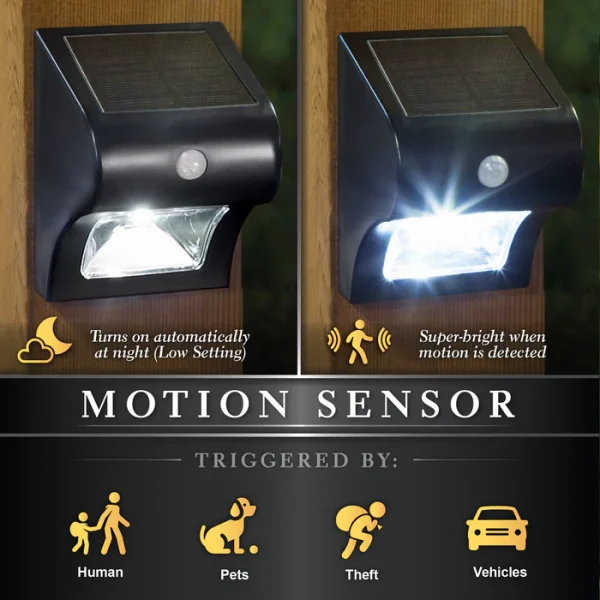 Solar Motion Sensor Deck & Wall Light - Image 2
