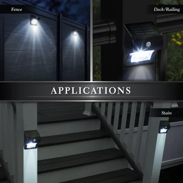 Solar Motion Sensor Deck & Wall Light - Image 4