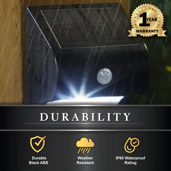 Solar Motion Sensor Deck & Wall Light - Image 5