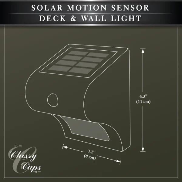Solar Motion Sensor Deck & Wall Light - Image 7