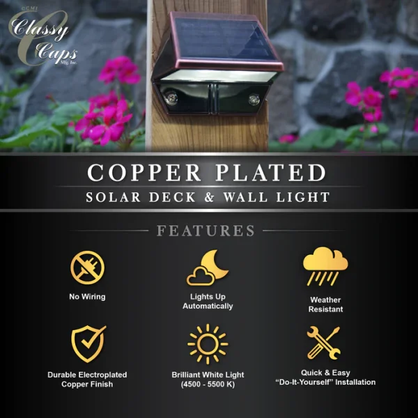 Copper Plated Deck & Wall Light - Image 5