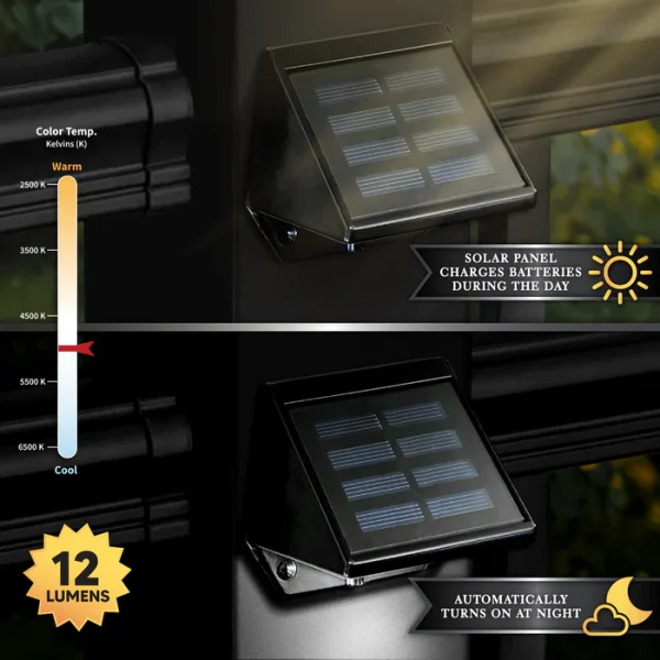Black Aluminum Deck & Wall Light - Image 2