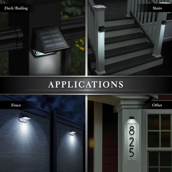 Black Aluminum Deck & Wall Light - Image 3