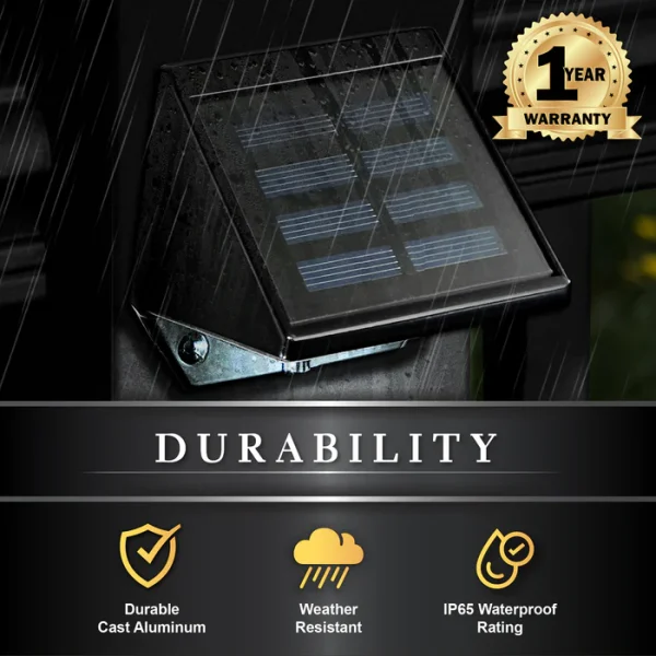 Black Aluminum Deck & Wall Light - Image 4