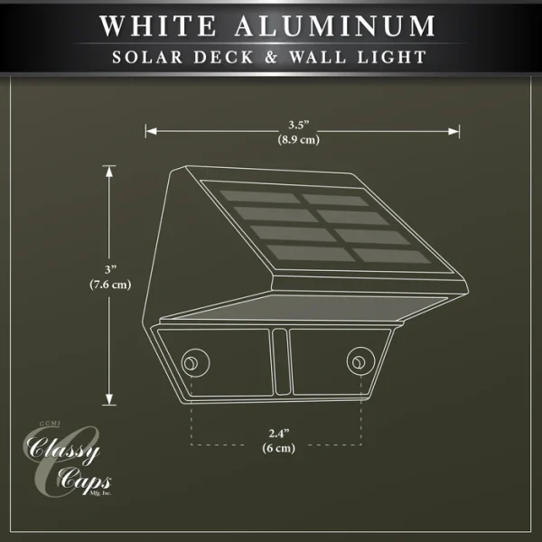 White Aluminum Deck & Wall Light - Image 6