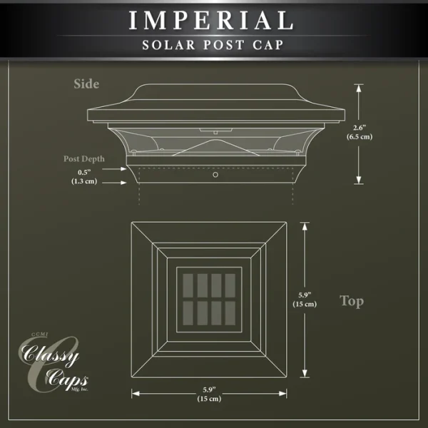 Imperial Solar Post Cap - Black - Image 7
