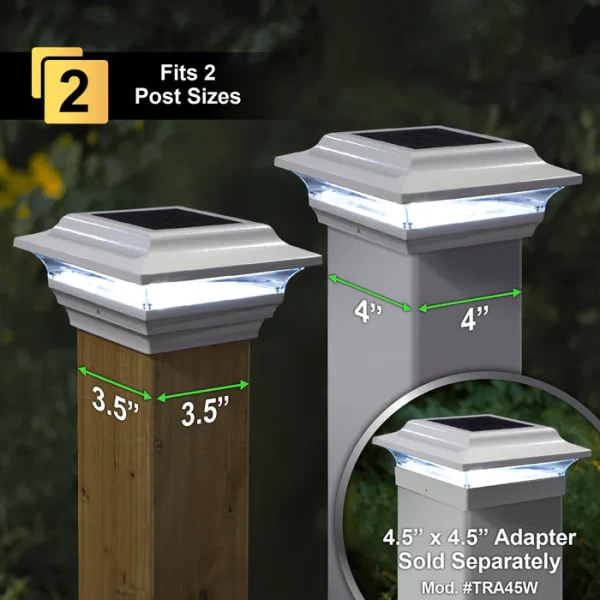 Imperial Solar Post Cap - White - Image 2