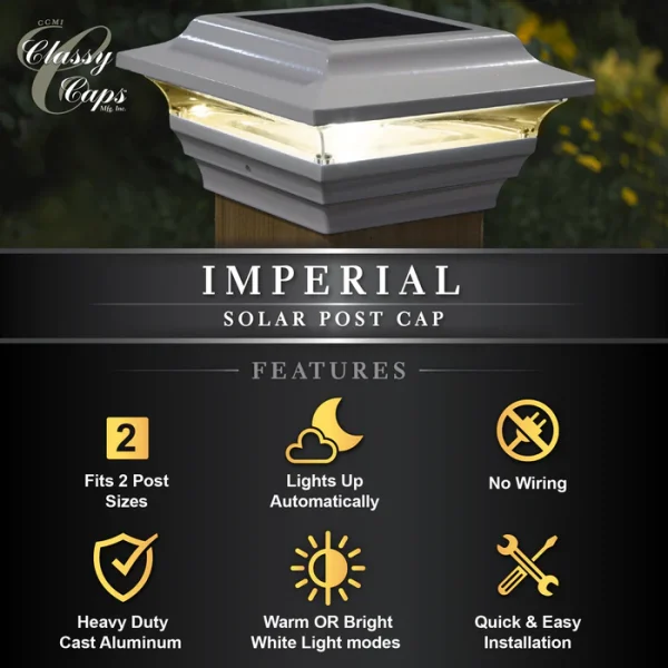 Imperial Solar Post Cap - White - Image 6