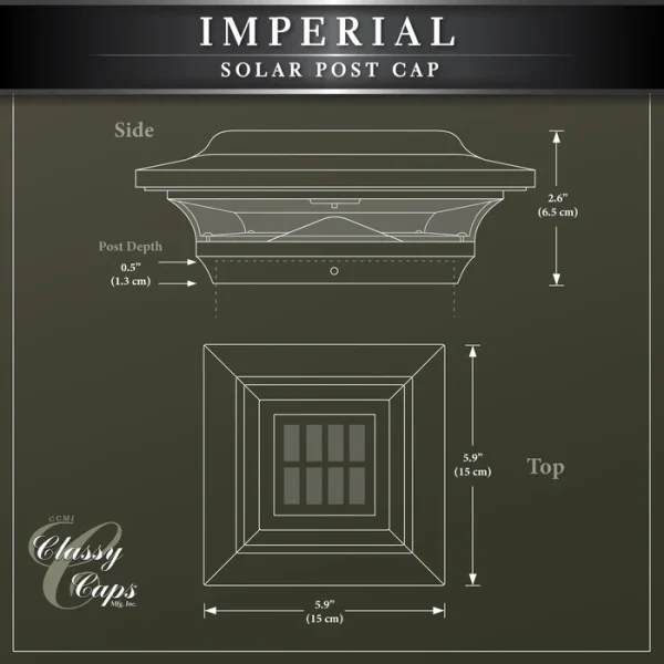 Imperial Solar Post Cap - White - Image 7