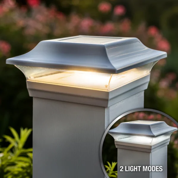 5×5 Aluminum Imperial Solar Post Cap - White