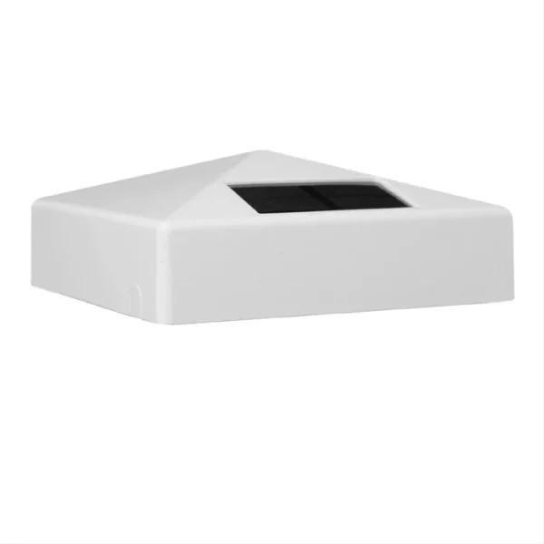Pyramid Solar Post Cap - White 4x4 - Image 9