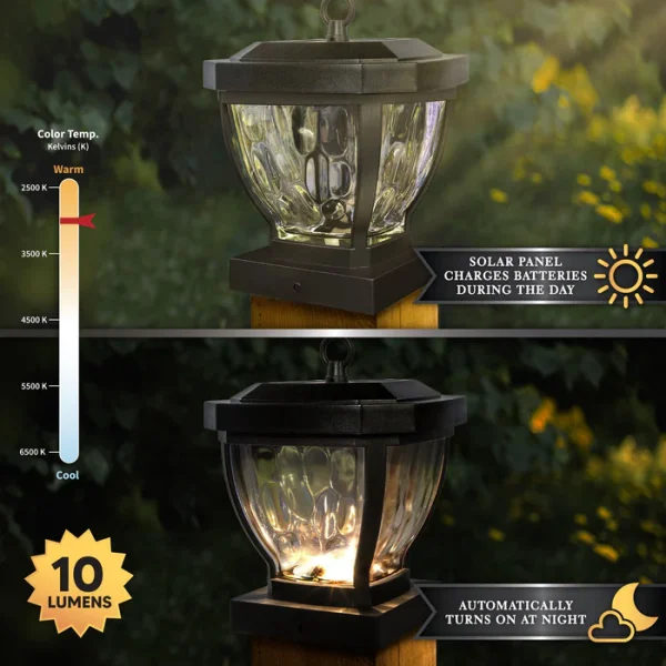 Manchester Solar Post Cap - Dark Bronze - Image 3