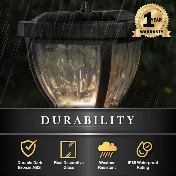 Manchester Solar Post Cap - Dark Bronze - Image 5