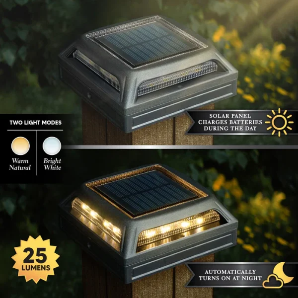 Muskoka Universal Solar Dock/Deck & Post Cap Light - Black - Image 4
