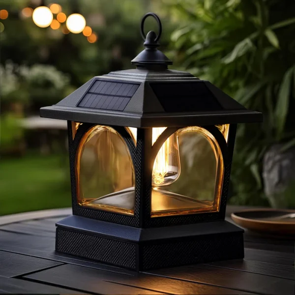 Edison Solar Table Lantern/Post Cap - Image 2