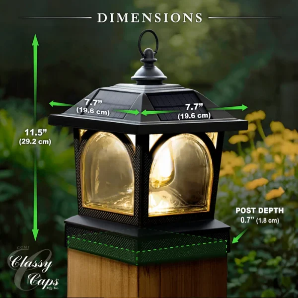Edison Solar Table Lantern/Post Cap - Image 9
