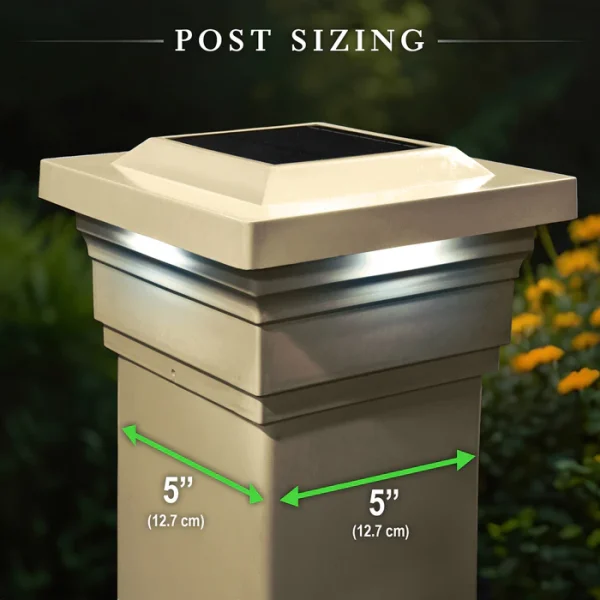 Majestic Solar Post Cap - Tan - Image 2