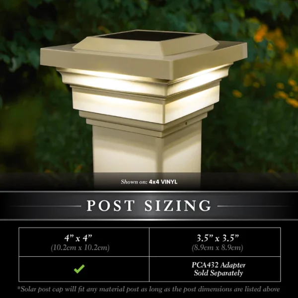Regal Solar Post Cap - Tan - Image 2
