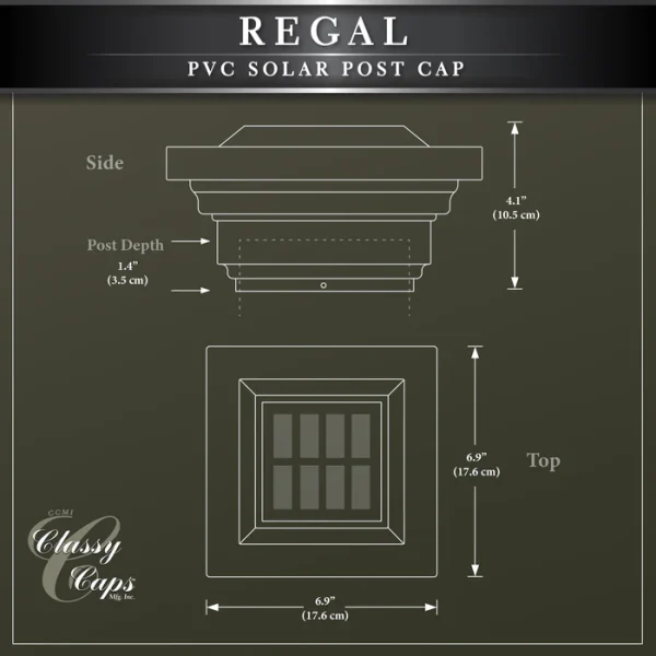 Regal Solar Post Cap - Tan - Image 7