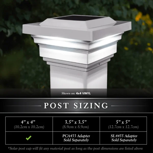 Regal Solar Post Cap - White - Image 2