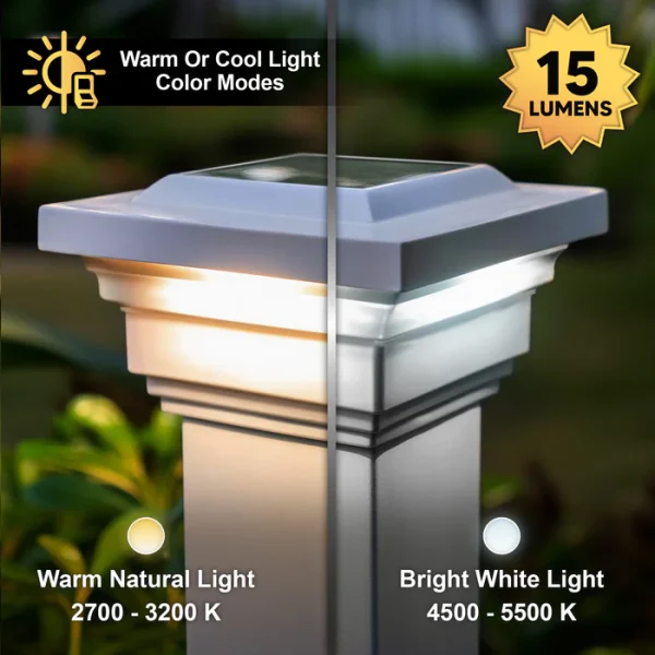 Regal Solar Post Cap - White - Image 3
