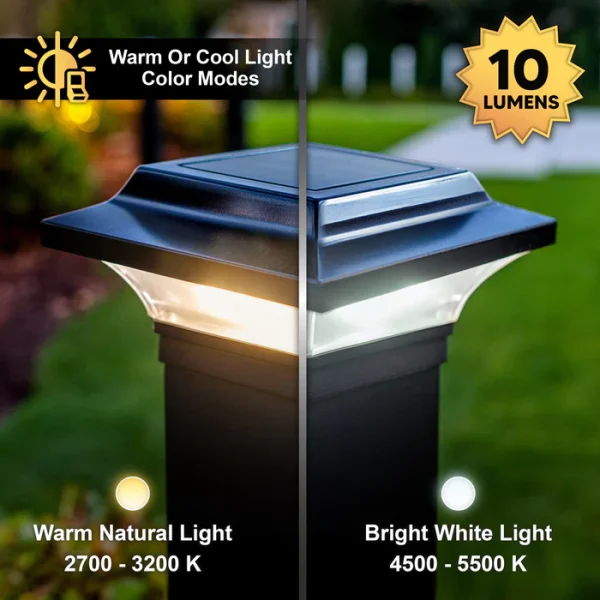 2.5x2.5 Aluminum Imperial Solar Post Cap – Black - Image 3
