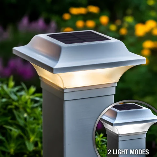 2.5x2.5 Aluminum Imperial Solar Post Cap – White