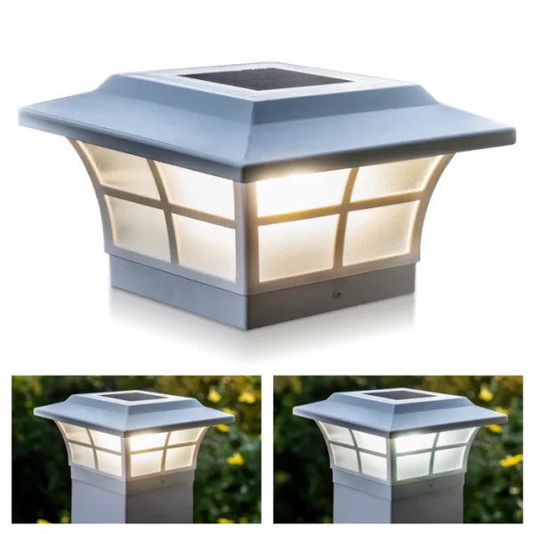 5x5 White Prestige Solar Post Cap - Image 9