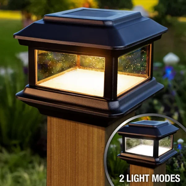 Colonial Solar Post Cap - Black