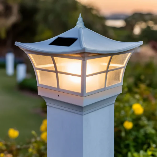 5x5 Ambience Solar Post Cap - White