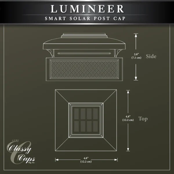 Lumineer Smart Solar Post Cap - Black - Image 12
