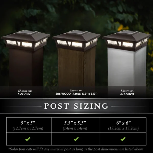Oxford Solar Post Cap - Brown - Image 3