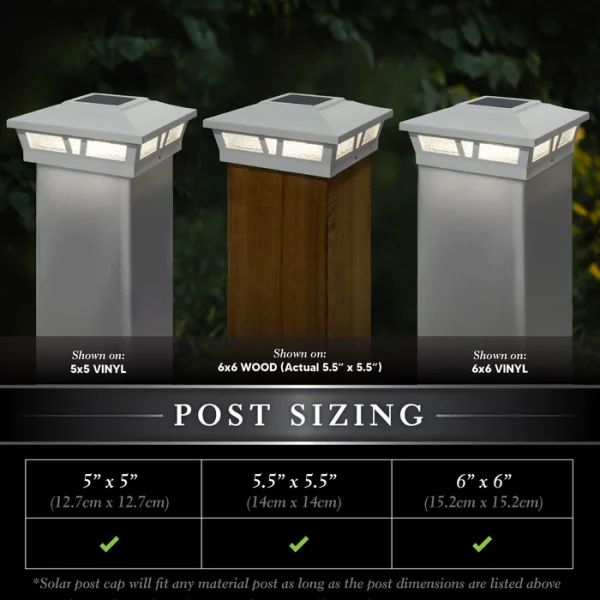 Oxford Solar Post Cap - White - Image 2