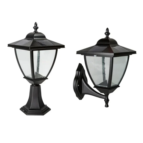 Black Aluminum Elegante Solar Lamp - Image 9