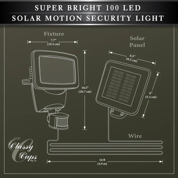 Super Bright 100 LED Solar Motion Security Light - Image 8